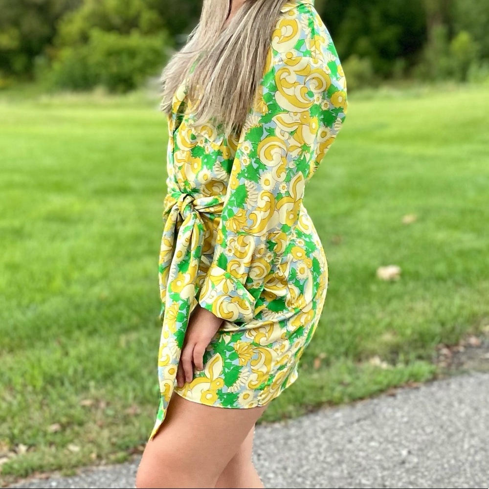 PRINTED DRESS WITH HEADBAND - Picture 2 of 2